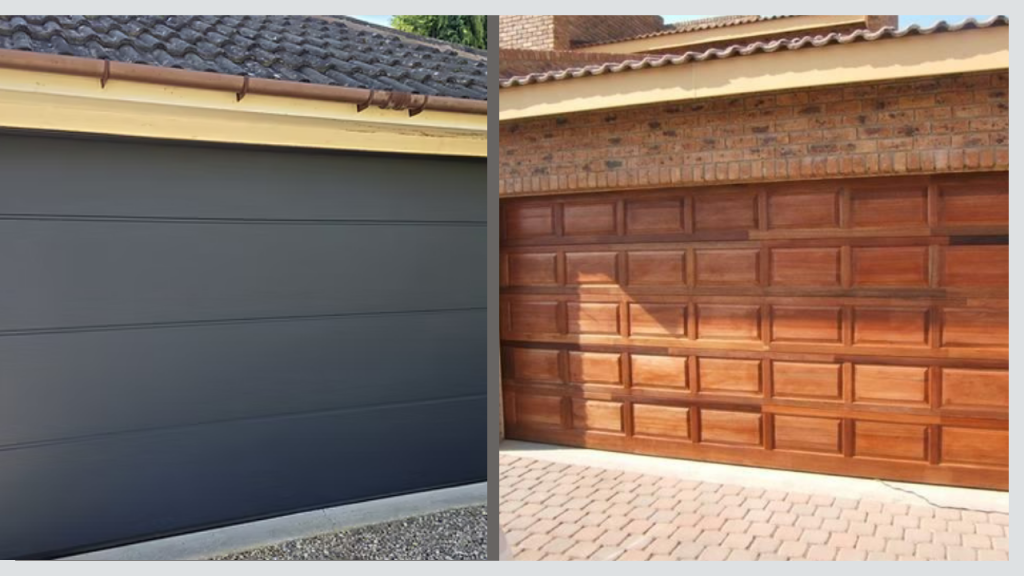 steel vs wood garage doors