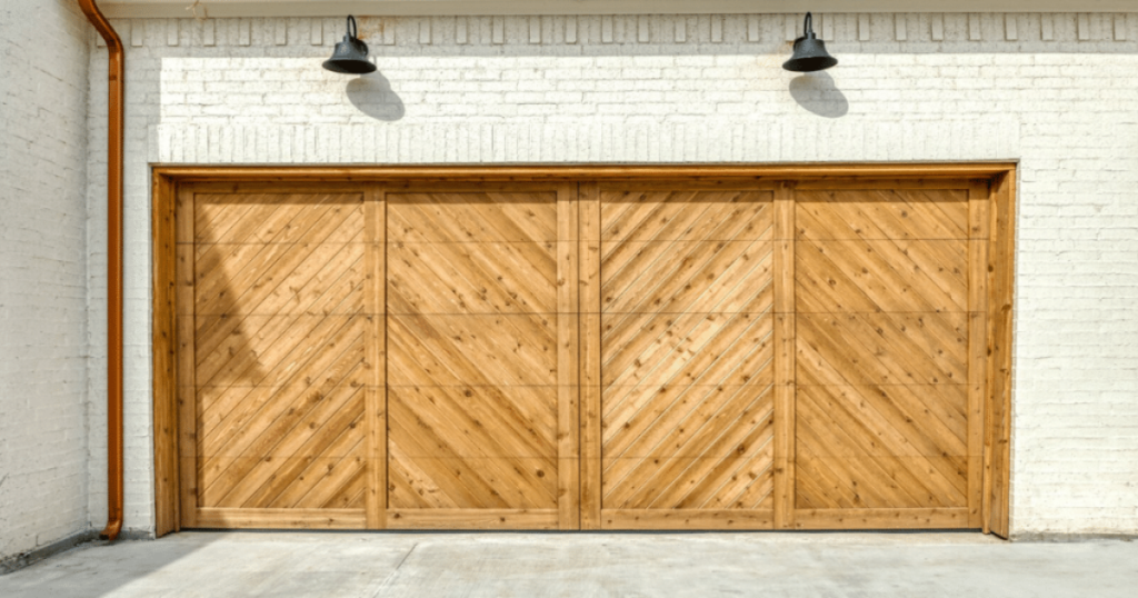 wood garage door panel